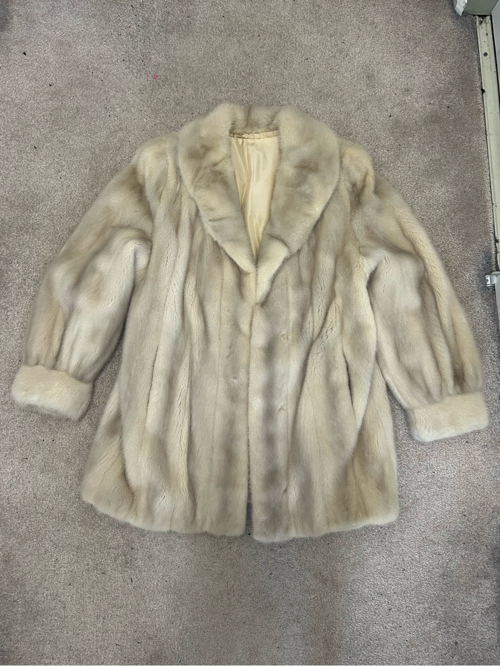 Vintage Karen Lee Naked Mink Fur Coat